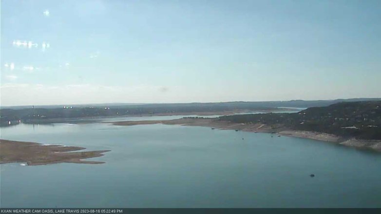 Lake Travis webcam, August 16, 2023 5:25 PM CT