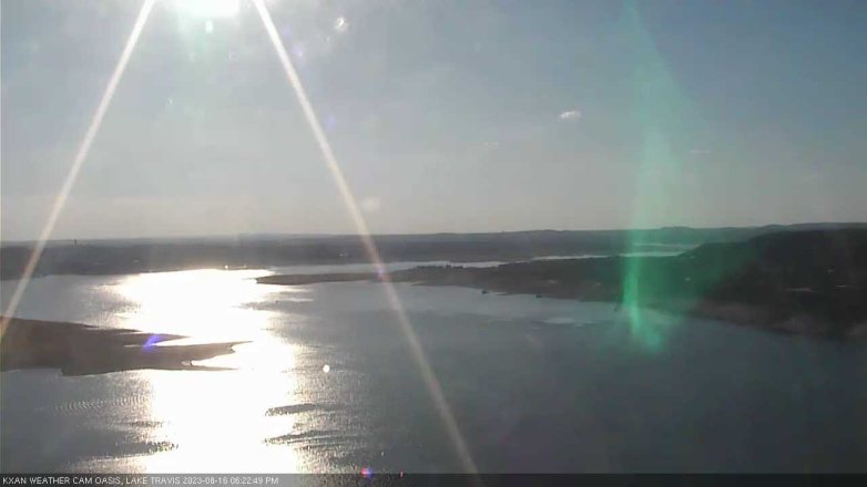 Lake Travis webcam, August 16, 2023 6:25 PM CT
