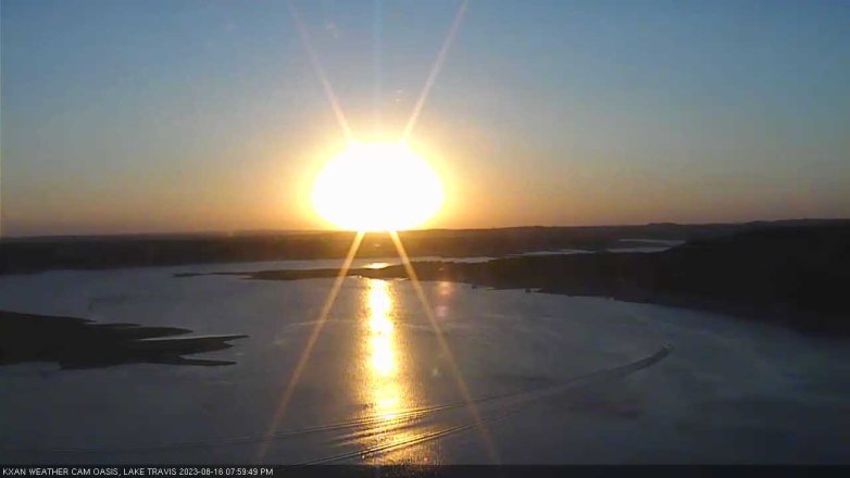 Lake Travis webcam, August 16, 2023 8:00 PM CT