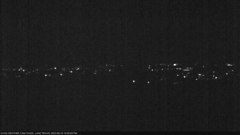 Lake Travis webcam, August 16, 2023 11:00 PM CT