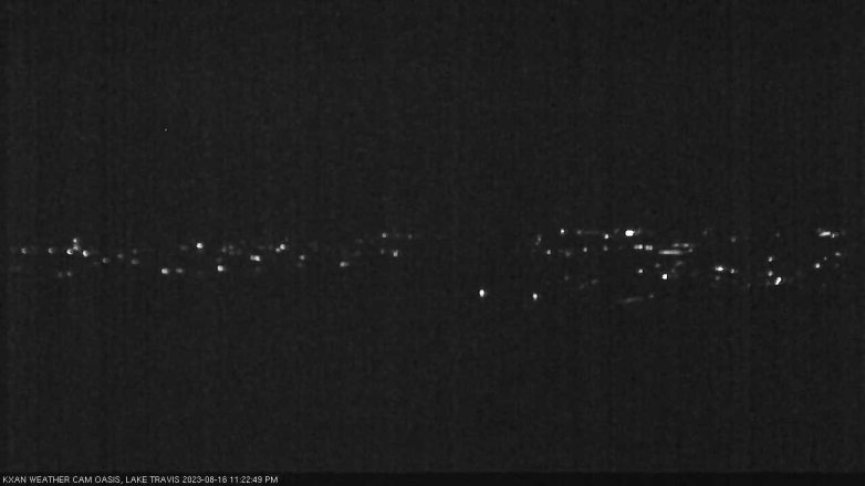 Lake Travis webcam, August 16, 2023 11:25 PM CT