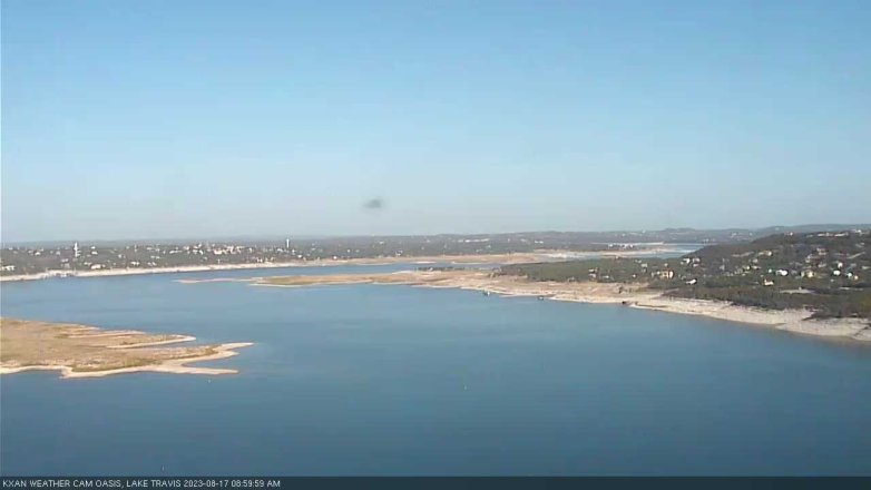 Lake Travis webcam, August 17, 2023 9:00 AM CT