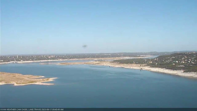 Lake Travis webcam, August 17, 2023 9:45 AM CT