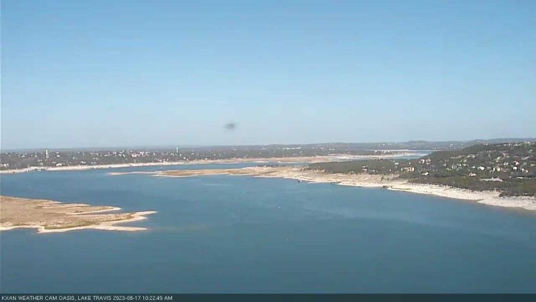 Lake Travis webcam, August 17, 2023 10:25 AM CT