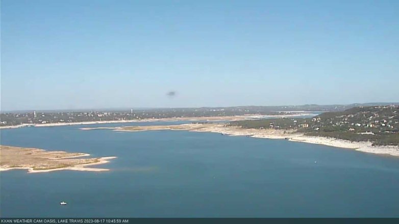 Lake Travis webcam, August 17, 2023 10:45 AM CT