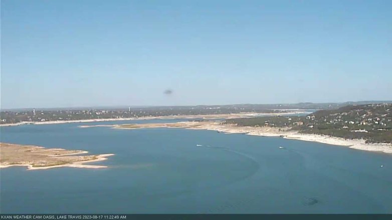 Lake Travis webcam, August 17, 2023 11:25 AM CT