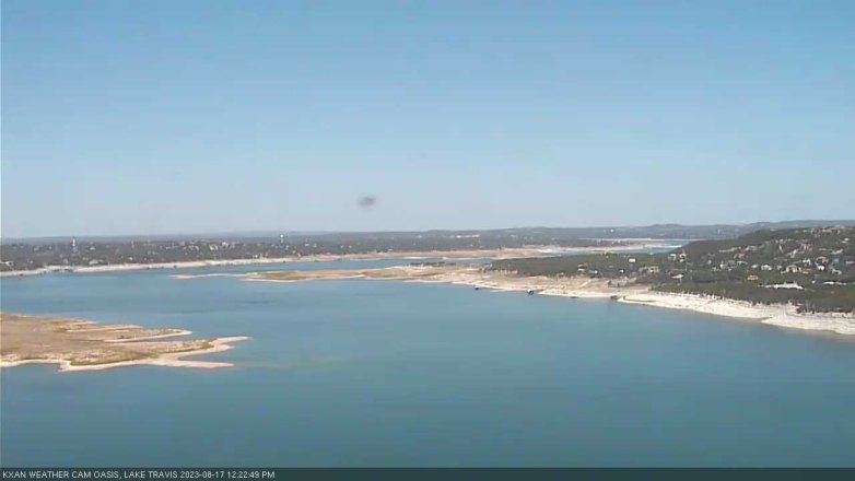 Lake Travis webcam, August 17, 2023 12:25 PM CT