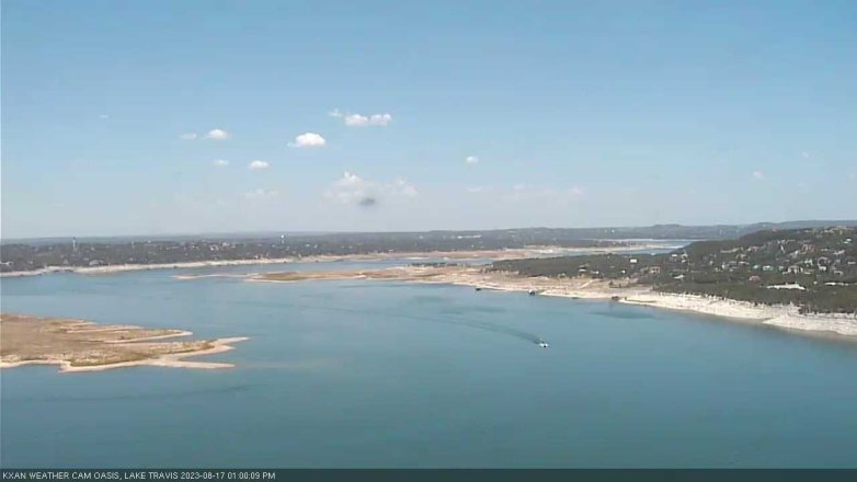 Lake Travis webcam, August 17, 2023 1:00 PM CT