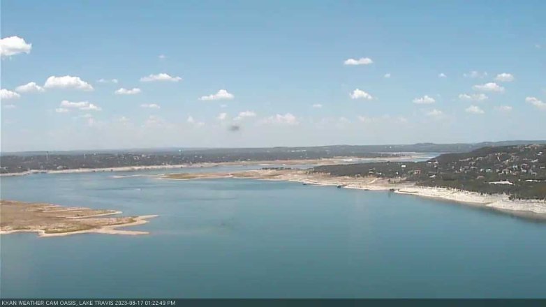 Lake Travis webcam, August 17, 2023 1:25 PM CT