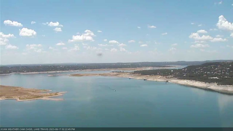 Lake Travis webcam, August 17, 2023 2:25 PM CT