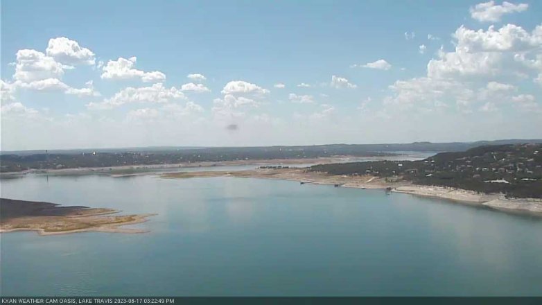 Lake Travis webcam, August 17, 2023 3:25 PM CT