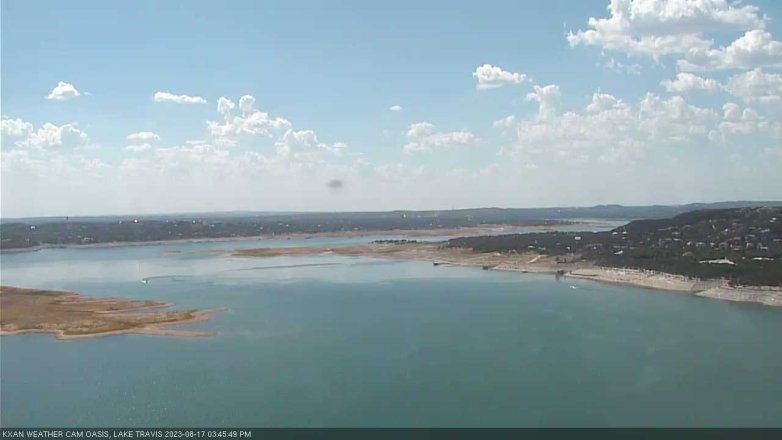 Lake Travis webcam, August 17, 2023 3:45 PM CT