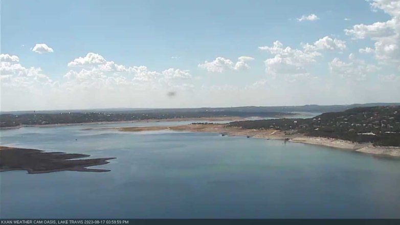 Lake Travis webcam, August 17, 2023 4:00 PM CT