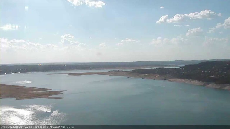 Lake Travis webcam, August 17, 2023 5:25 PM CT