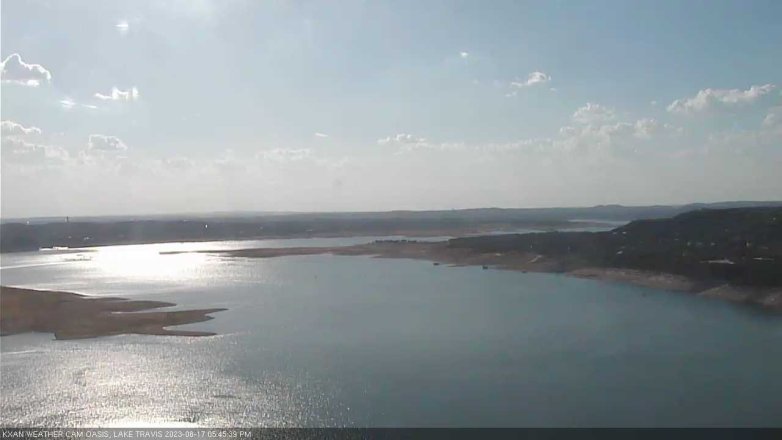 Lake Travis webcam, August 17, 2023 5:45 PM CT