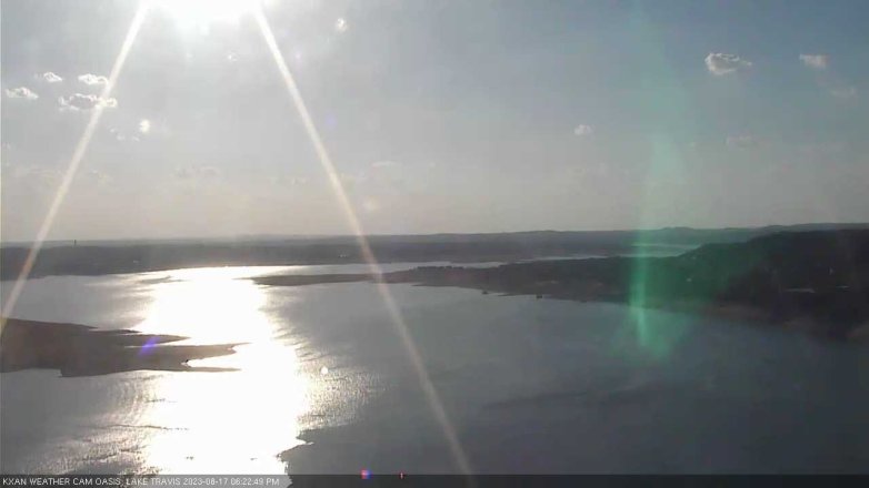 Lake Travis webcam, August 17, 2023 6:25 PM CT