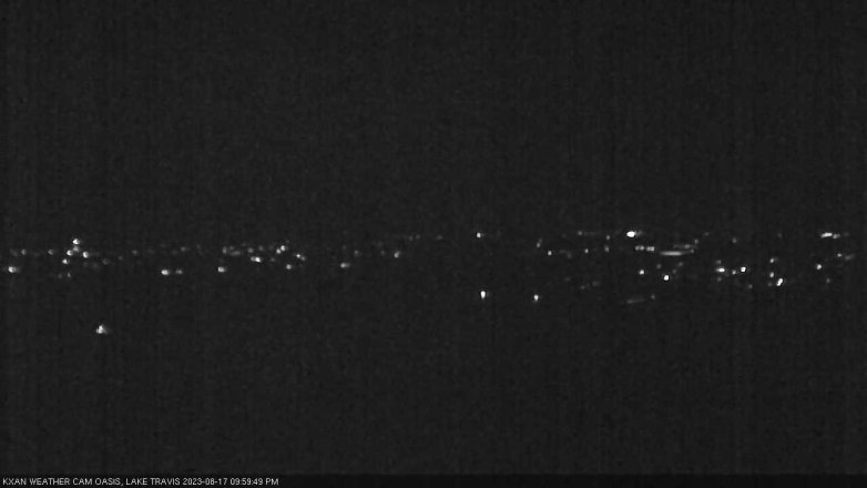 Lake Travis webcam, August 17, 2023 10:00 PM CT