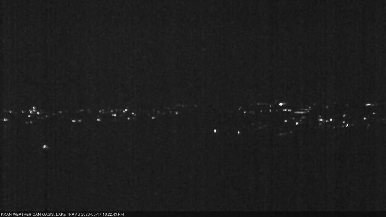 Lake Travis webcam, August 17, 2023 10:25 PM CT