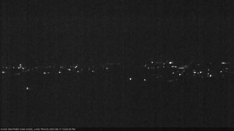 Lake Travis webcam, August 17, 2023 10:45 PM CT