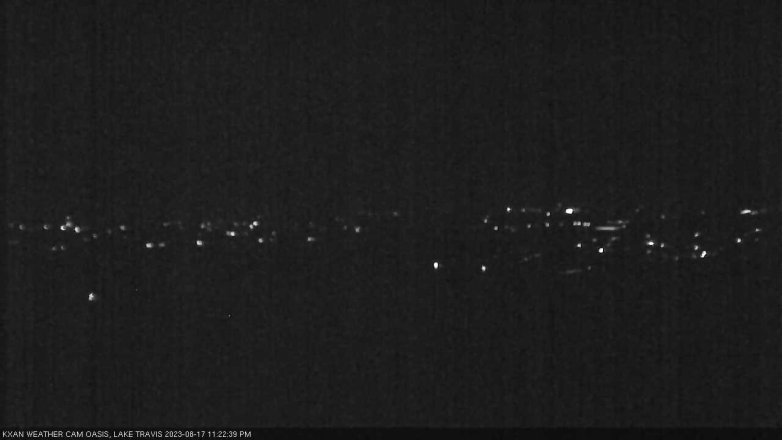Lake Travis webcam, August 17, 2023 11:25 PM CT