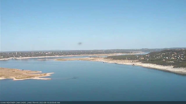 Lake Travis webcam, August 18, 2023 10:00 AM CT