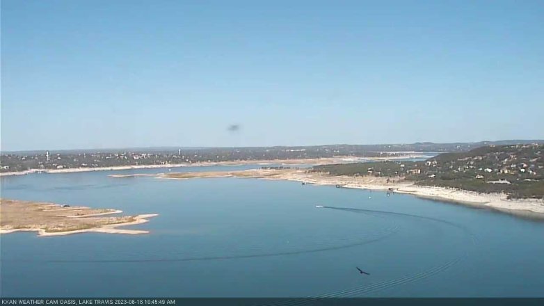 Lake Travis webcam, August 18, 2023 10:45 AM CT