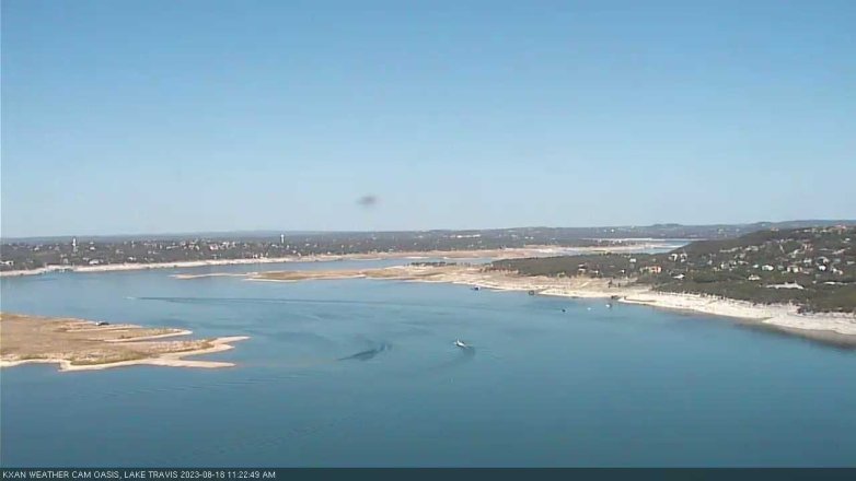 Lake Travis webcam, August 18, 2023 11:25 AM CT