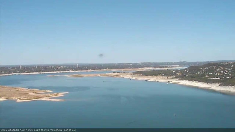 Lake Travis webcam, August 18, 2023 11:45 AM CT