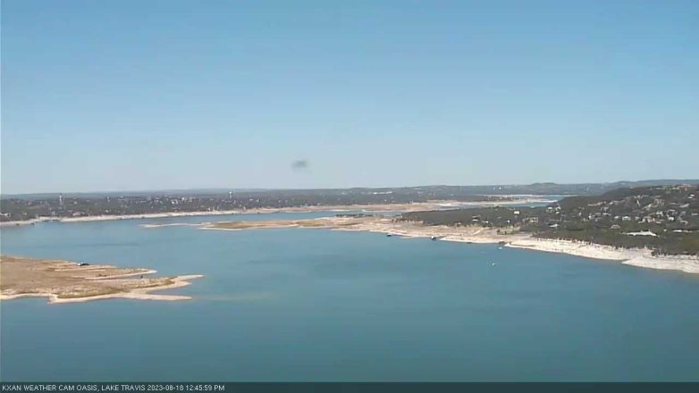 Lake Travis webcam, August 18, 2023 12:45 PM CT
