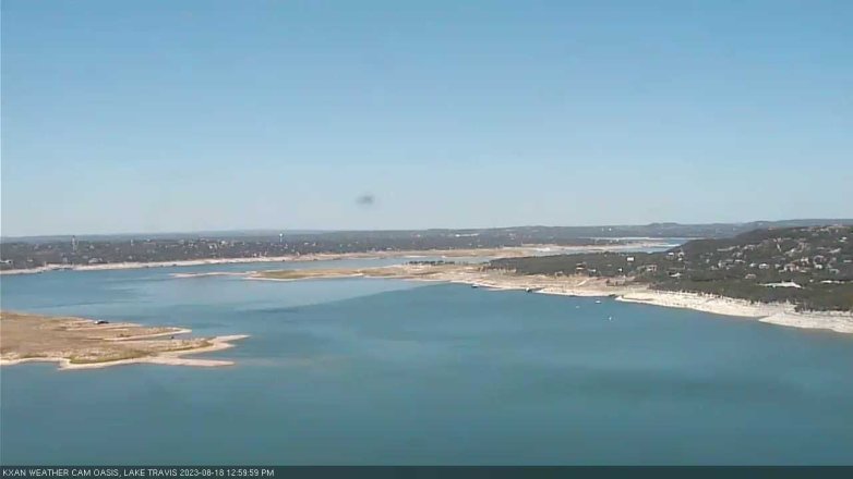 Lake Travis webcam, August 18, 2023 1:00 PM CT