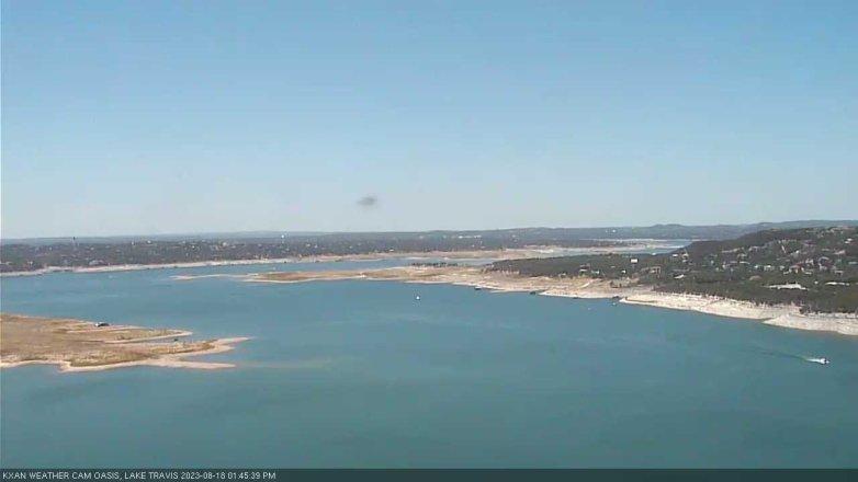 Lake Travis webcam, August 18, 2023 1:45 PM CT