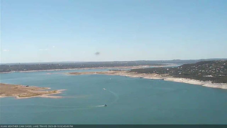 Lake Travis webcam, August 18, 2023 2:45 PM CT