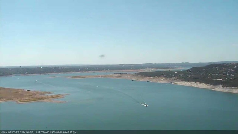 Lake Travis webcam, August 18, 2023 3:45 PM CT