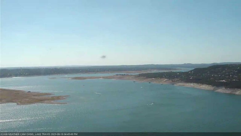 Lake Travis webcam, August 18, 2023 4:45 PM CT