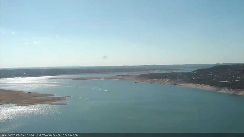 Lake Travis webcam, August 18, 2023 5:00 PM CT