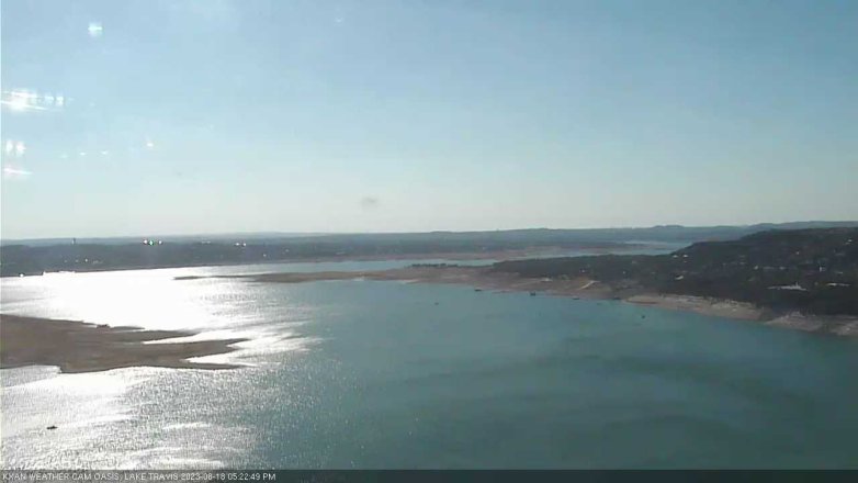 Lake Travis webcam, August 18, 2023 5:25 PM CT