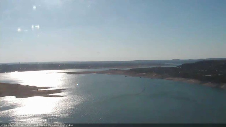 Lake Travis webcam, August 18, 2023 5:45 PM CT