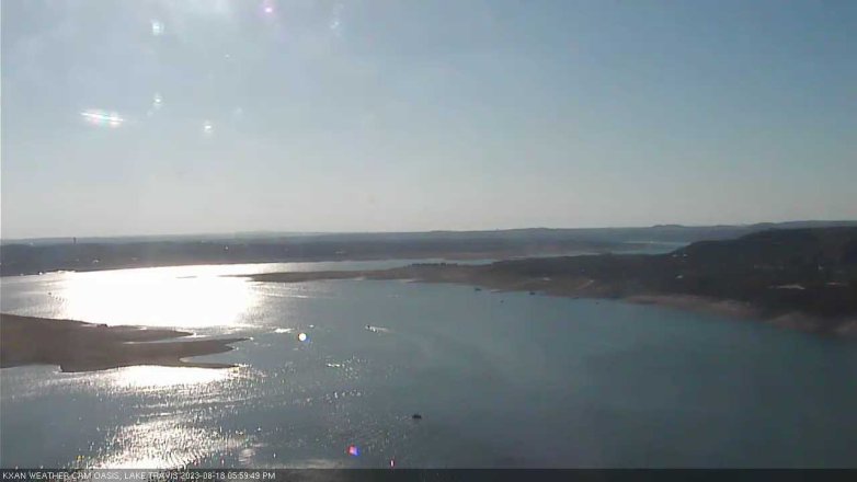 Lake Travis webcam, August 18, 2023 6:00 PM CT