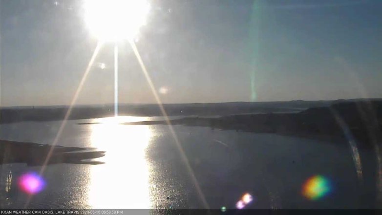 Lake Travis webcam, August 18, 2023 7:00 PM CT