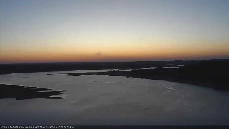 Lake Travis webcam, August 18, 2023 8:25 PM CT