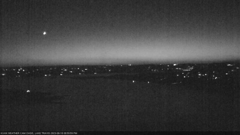 Lake Travis webcam, August 18, 2023 9:00 PM CT