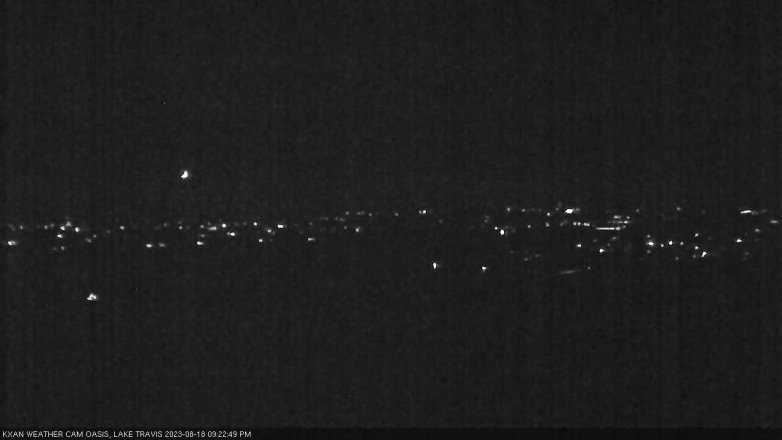 Lake Travis webcam, August 18, 2023 9:25 PM CT