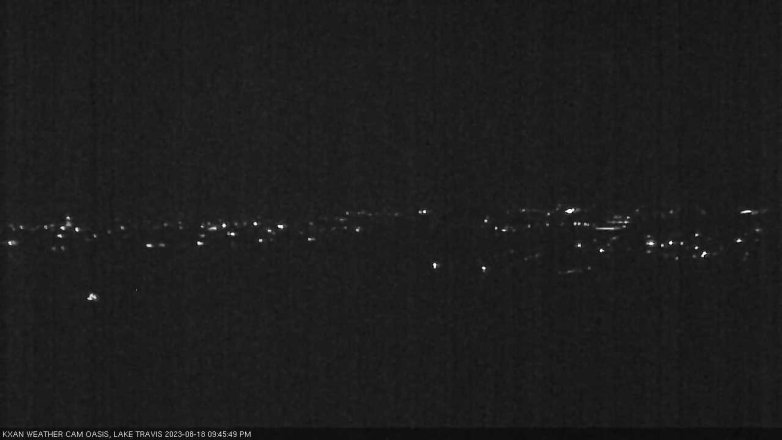 Lake Travis webcam, August 18, 2023 9:45 PM CT