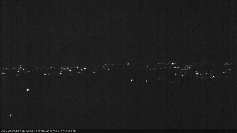 Lake Travis webcam, August 18, 2023 10:00 PM CT
