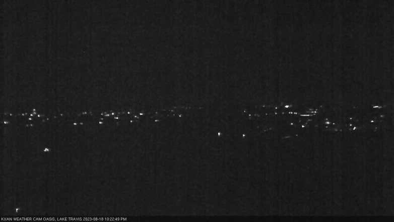 Lake Travis webcam, August 18, 2023 10:25 PM CT