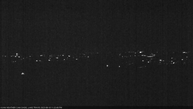 Lake Travis webcam, August 18, 2023 11:25 PM CT