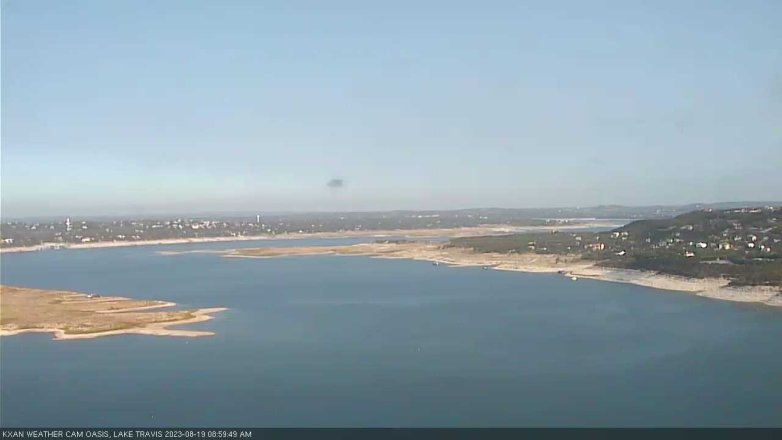 Lake Travis webcam, August 19, 2023 9:00 AM CT