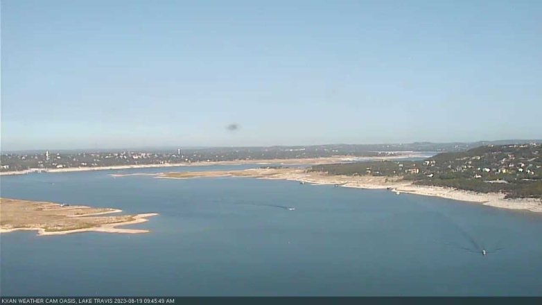 Lake Travis webcam, August 19, 2023 9:45 AM CT