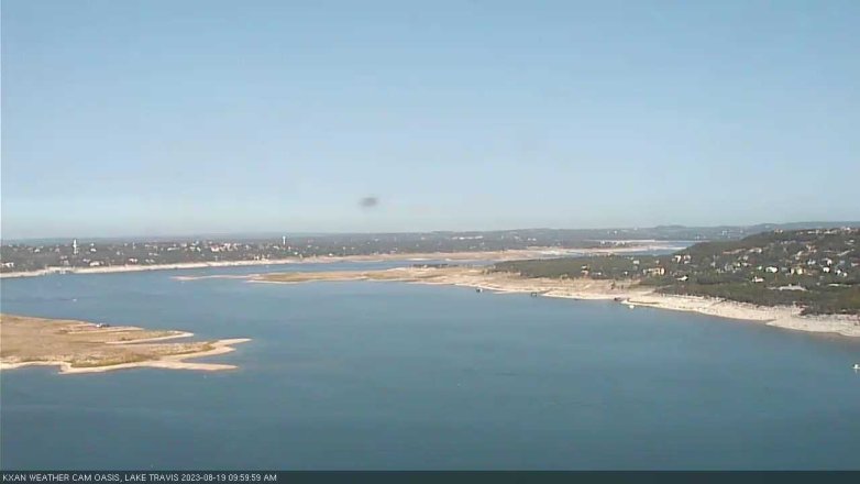Lake Travis webcam, August 19, 2023 10:00 AM CT