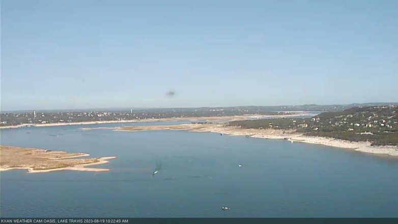 Lake Travis webcam, August 19, 2023 10:25 AM CT